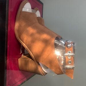 Circus by Sam Edelman faux shade , ankle strap mules never worn brand new